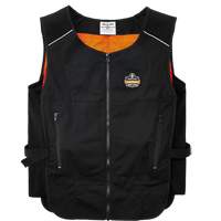 Chill-Its&reg; 6260 Lightweight Phase Change Cooling Vest with Packs, Small/Medium, Black Solutions industrielles ALPHA