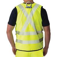Ripstop Surveyor's Vest, High Visibility Lime-Yellow, Small, Polyester Solutions industrielles ALPHA