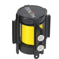 Cassette de ruban magn&eacute;tique pour barri&egrave;re de contr&ocirc;le des foules personnalis&eacute;e, 7', Ruban Jaune Solutions industrielles ALPHA