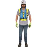 Veste refroidissante &agrave; &eacute;vaporation s&egrave;che &eacute;conomique Chill-Its 6687, Petit/Moyen, Jaune lime haute visibilit&eacute; Solutions industrielles ALPHA