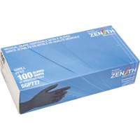 Puncture-Resistant Medical-Grade Disposable Gloves, Small, Nitrile, 5-mil, Powder-Free, Black, Class 2 Solutions industrielles ALPHA