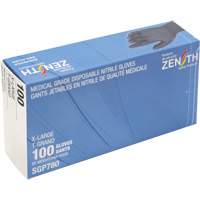 Puncture-Resistant Medical-Grade Disposable Gloves, X-Large, Nitrile, 5-mil, Powder-Free, Black, Class 2 Solutions industrielles ALPHA