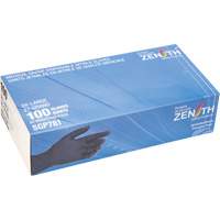 Gants jetables de calibre m&eacute;dical r&eacute;sistants &agrave; la perforation, 2T-Grand, Nitrile, 5 mils, Sans poudre, Noir, Classe 2 Solutions industrielles ALPHA