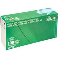 Gants jetables de calibre m&eacute;dical r&eacute;sistants &agrave; la perforation, T-Grand, Nitrile, 3,5 mils, Sans poudre, Bleu, Classe 2 Solutions industrielles ALPHA