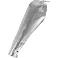 Manches r&eacute;sistant &agrave; la chaleur pour soudeur, 18", Kevlar aluminis&eacute;, Argent Solutions industrielles ALPHA