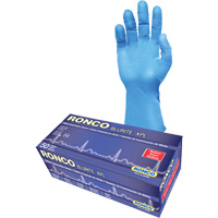 Gants d'examen BLURITE XPL, Petit, Nitrile, 8 mils, Sans poudre, Bleu, Classe 2 Solutions industrielles ALPHA