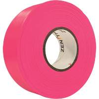 Ruban de signalisation, 1,1875" la x 164' lo, Rose fluorescent Solutions industrielles ALPHA