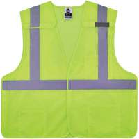 Gilet de s&eacute;curit&eacute; en maille GloWear 8217BA, Jaune lime haute visibilit&eacute;, Moyen/Petit, Polyester Solutions industrielles ALPHA