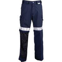 Pantalons ventil&eacute;s haute visibilit&eacute; toutes saisons, Poly-coton, 26, Bleu marine Solutions industrielles ALPHA