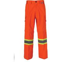All-Season High Visibility Ventilated Mining Pants, Poly-Cotton, 28, High Visibility Orange Solutions industrielles ALPHA