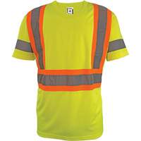 Short Sleeve Safety T-Shirt, Polyester, 2X-Large, High Visibility Lime-Yellow Solutions industrielles ALPHA