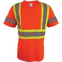 Short Sleeve Safety T-Shirt, Polyester, 2X-Large, High Visibility Orange Solutions industrielles ALPHA