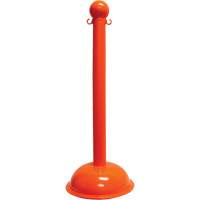 Poteau pour service intense, Hauteur de 40", Orange Solutions industrielles ALPHA