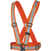 5591 Adjustable Safety Sash, High Visibility Orange, Silver Reflective Colour, One Size Solutions industrielles ALPHA