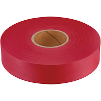 Ruban de signalisation Empire, 1" la x 600' lo, Rouge fluorescent Solutions industrielles ALPHA