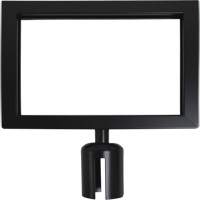 Sign Frame for Crowd Control Post, Black Solutions industrielles ALPHA