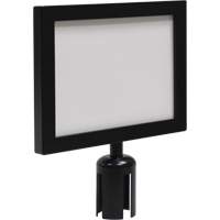 Sign Frame for Crowd Control Post, Black Solutions industrielles ALPHA