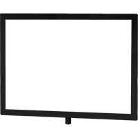 Porte-enseigne horizontal robuste pour montant classique, Noir Solutions industrielles ALPHA