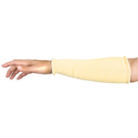 Contender Cut-Resistant Composite-Knit Sleeves, Aramid, 18", ASTM ANSI Level A5, Yellow Solutions industrielles ALPHA