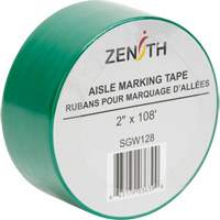 Aisle Marking Tape, 2" x 108', PVC, Green Solutions industrielles ALPHA
