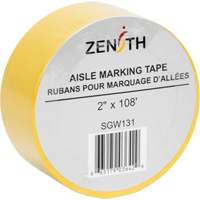 Aisle Marking Tape, 2" x 108', PVC, Yellow Solutions industrielles ALPHA