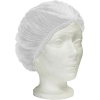 Bonnet bouffant pliss&eacute; Ronco Care, Polypropyl&egrave;ne, 24", Blanc Solutions industrielles ALPHA