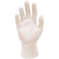 Gants d'examen m&eacute;dical synth&eacute;tiques extensibles, Grand, Vinyle, 5 mils, Sans poudre, Blanc, Classe 2 Solutions industrielles ALPHA