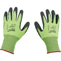 High Visibility Dipped Gloves, Size Small, 15 Gauge, Polyurethane Coated, Polyethylene Shell, ASTM ANSI Level A5 Solutions industrielles ALPHA