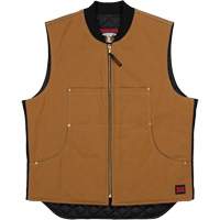 Gilet &agrave; moto WV04, Hommes, Petit, Brun Solutions industrielles ALPHA