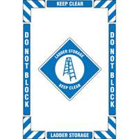 "Ladder Storage" Floor Marking Kit, Adhesive, English with Pictogram Solutions industrielles ALPHA