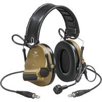 Peltor ComTac VI NIB Dual Lead Headset with Arc, Headband Style, 23 dB Solutions industrielles ALPHA