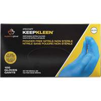 KeepKleen&reg; Disposable Glove, Small, Nitrile, 2.8-mil, Powder-Free, Blue Solutions industrielles ALPHA