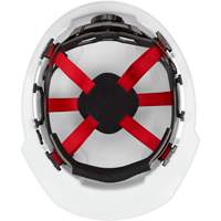 Casque de s&eacute;curit&eacute; &agrave; bordure avant, R&eacute;pond aux normes CSA type 1, Suspension Rochet, Ventil&eacute; Solutions industrielles ALPHA