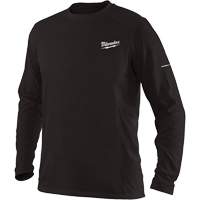 T-shirt &agrave; manches longues Workskin, Hommes, Petit, Noir Solutions industrielles ALPHA