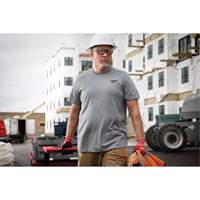 T-shirt de travail hybride, Hommes, Petit, Gris Solutions industrielles ALPHA