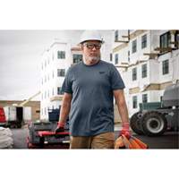 T-shirt de travail hybride, Hommes, Petit, Bleu Solutions industrielles ALPHA