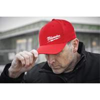 Flexfit&reg; Fitted Hat, Red, Poly-Cotton Solutions industrielles ALPHA