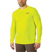 Chandail l&eacute;ger &agrave; haute visibilit&eacute; Workskin, Hommes, Petit, Jaune Solutions industrielles ALPHA