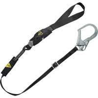 V-Series Utility Energy Absorbing Lanyard, 6', Rebar Hook Center, Snap Hook Leg Ends, Nylon Solutions industrielles ALPHA