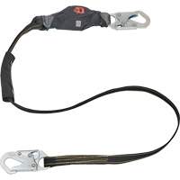 Anti-Corrosion Energy Absorbing Lanyard, 6', Rebar Hook Center, Snap Hook Leg Ends, Polyester Solutions industrielles ALPHA