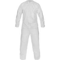 Combinaison non st&eacute;rile de fabrication &eacute;co-efficace CleanMax, Moyen, Blanc, Microporeux Solutions industrielles ALPHA