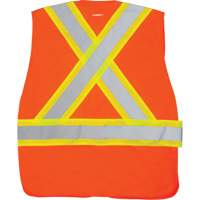 CSA-Compliant High-Visibility Surveyor Vest, High Visibility Orange, Medium, Polyester Solutions industrielles ALPHA