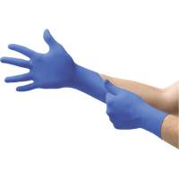 Gants Microflex N85, T-petit, Nitrile, 3,5 mils, Sans poudre, Bleu, Classe 2 Solutions industrielles ALPHA