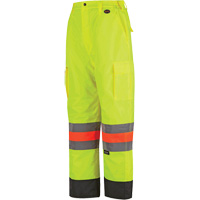 6041 Quebec Winter Traffic Control Pants, Polyester, X-Small, High Visibility Lime-Yellow Solutions industrielles ALPHA