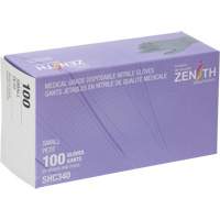 Medical Grade Disposable Gloves, Small, Nitrile, 6-mil, Powder-Free, Black, Class 2 Solutions industrielles ALPHA