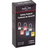 Lock for Lockouts, Safety Padlock, Keyed Different, Thermoplastic, 1-1/2" Width Solutions industrielles ALPHA