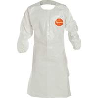 Tablier &agrave; manches jetables, Tychem 4000, Blanc, 44" lo Solutions industrielles ALPHA