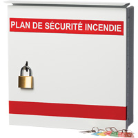 Boîte pour plan de s&eacute;curit&eacute; en cas d'incendie Solutions industrielles ALPHA