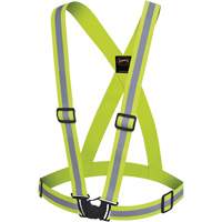 5497 Safety Sash, High Visibility Lime-Yellow, Silver Reflective Colour, One Size Solutions industrielles ALPHA