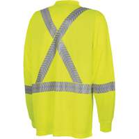 6905A Ultra-Cool Ultra-Breathable Long-Sleeved Safety Shirt, X-Small, High Visibility Lime-Yellow Solutions industrielles ALPHA